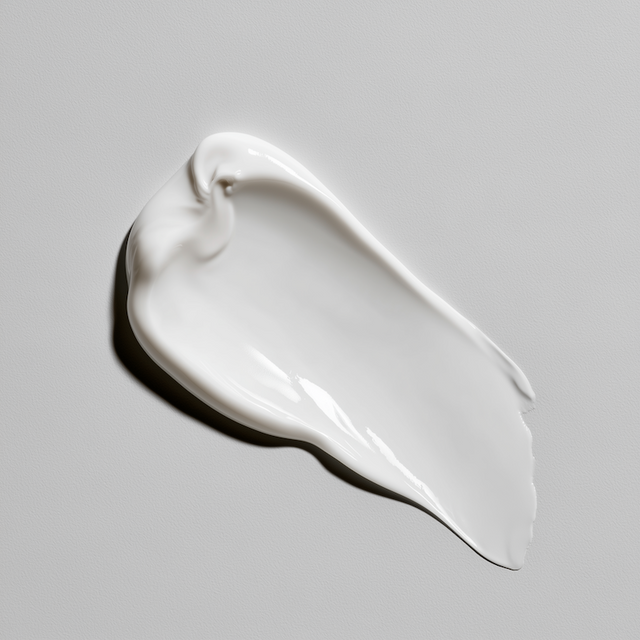 A smeared drop of The Bearded Grenade beard conditioner - the best beard conditioner for men