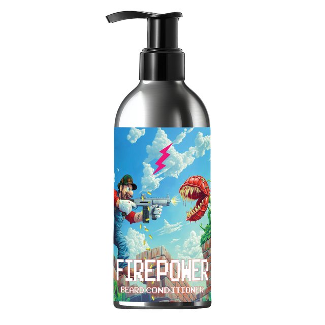 Bottle of Firepower beard conditioner