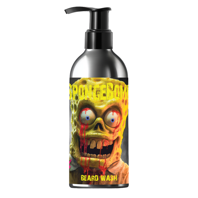 Bottle of Spongebomb beard wash