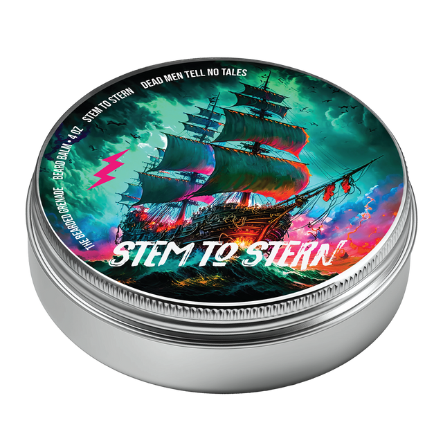 4 ounce tin of stem to stern beard balm