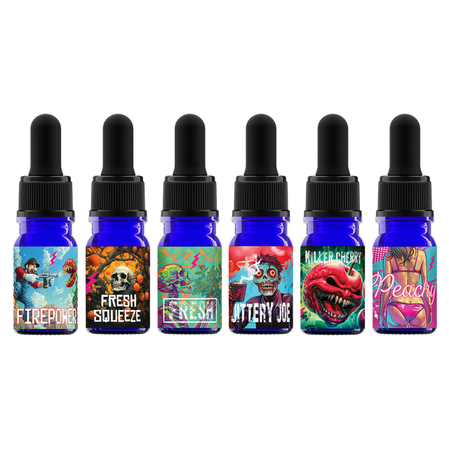 6 beard oil sample size bottles
