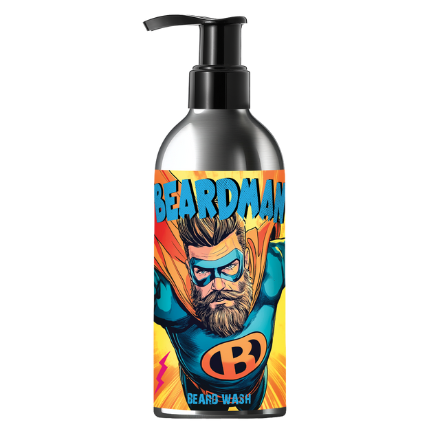 Bottle of Beardman beard wash