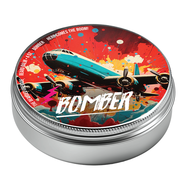 4 ounce tin of Bomber beard balm