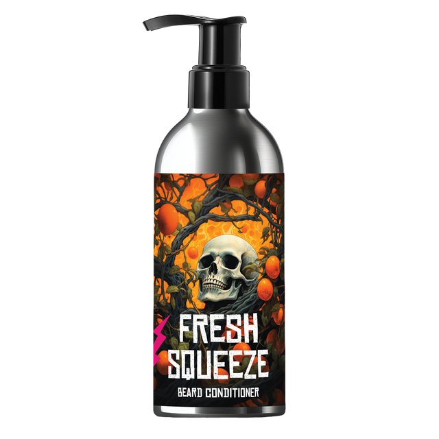 Bottle of Fresh Squeeze beard conditioner