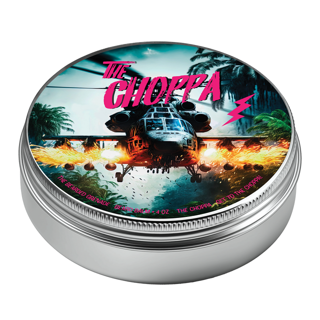 4 ounce tin of The Choppa beard balm