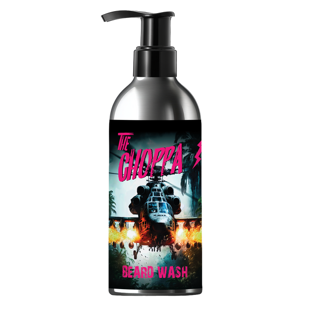 Bottle of The Choppa beard wash